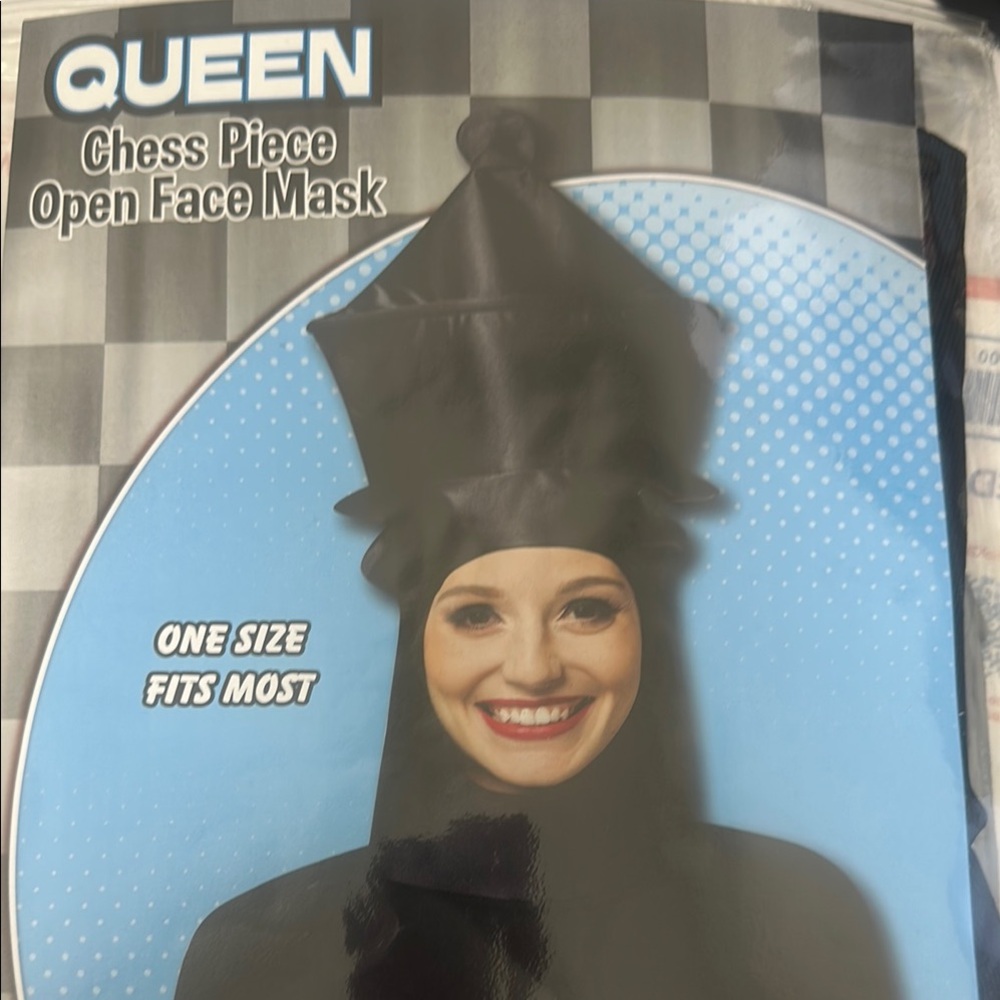 Black Chess Piece Costume Mask